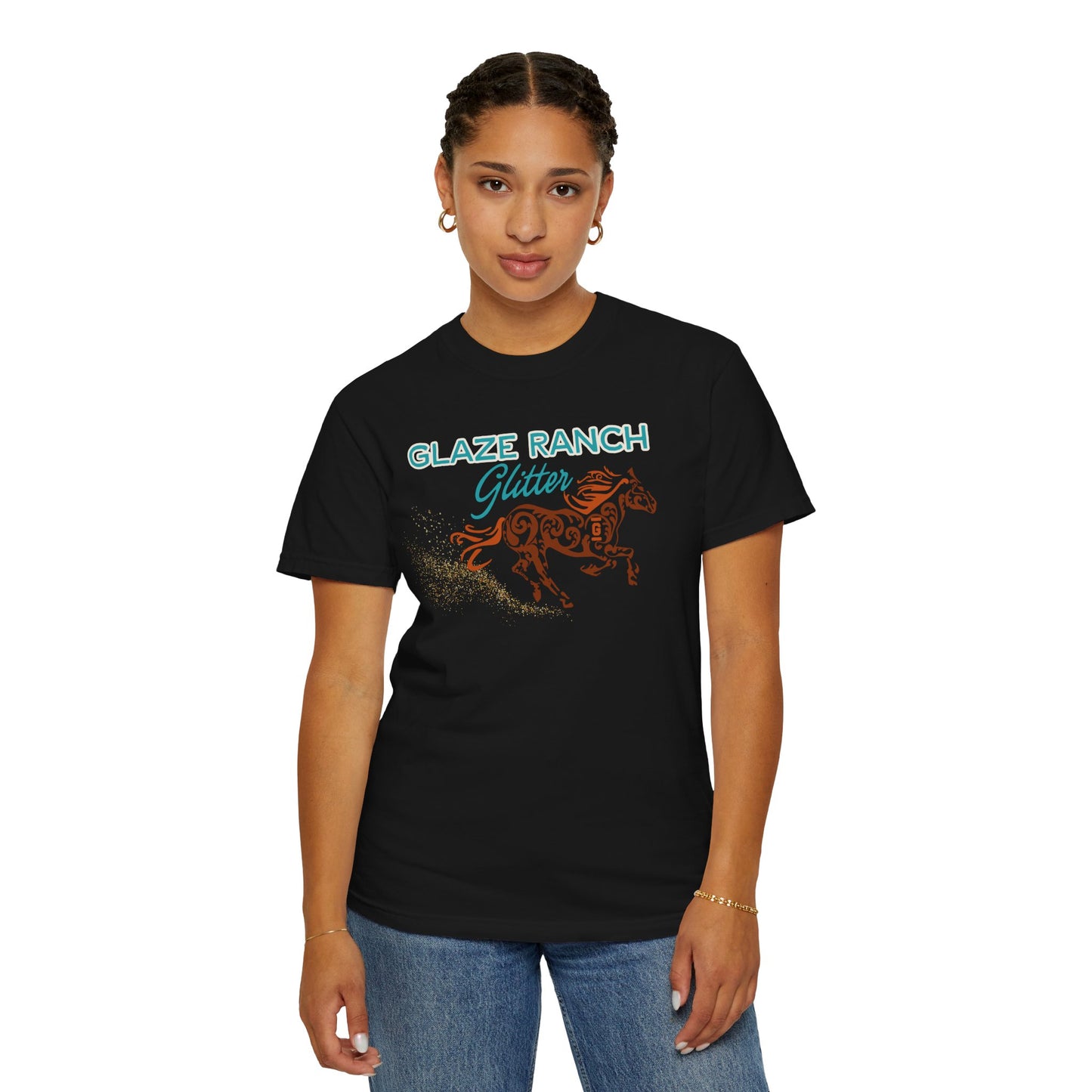 Glaze Ranch Glitter Dust Colored T-shirt