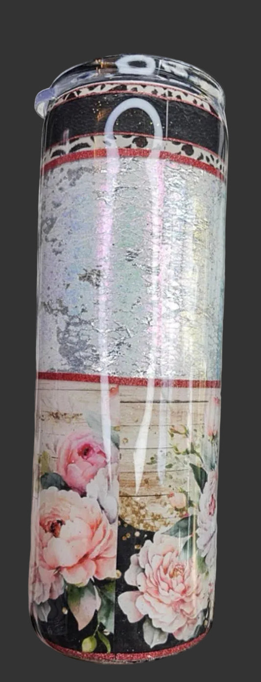 Lace Floral Stallion 20 oz. tumbler