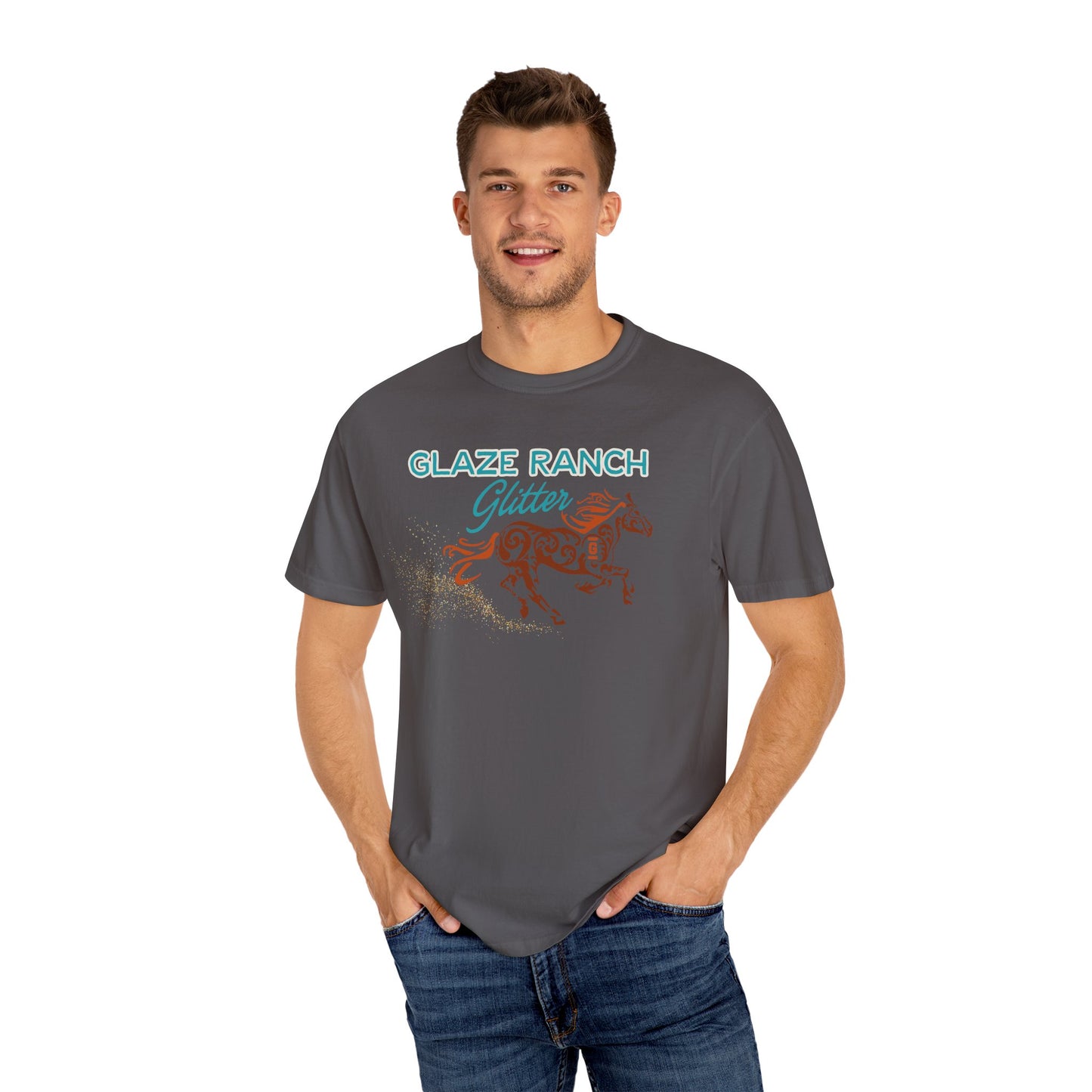 Glaze Ranch Glitter Dust Colored T-shirt