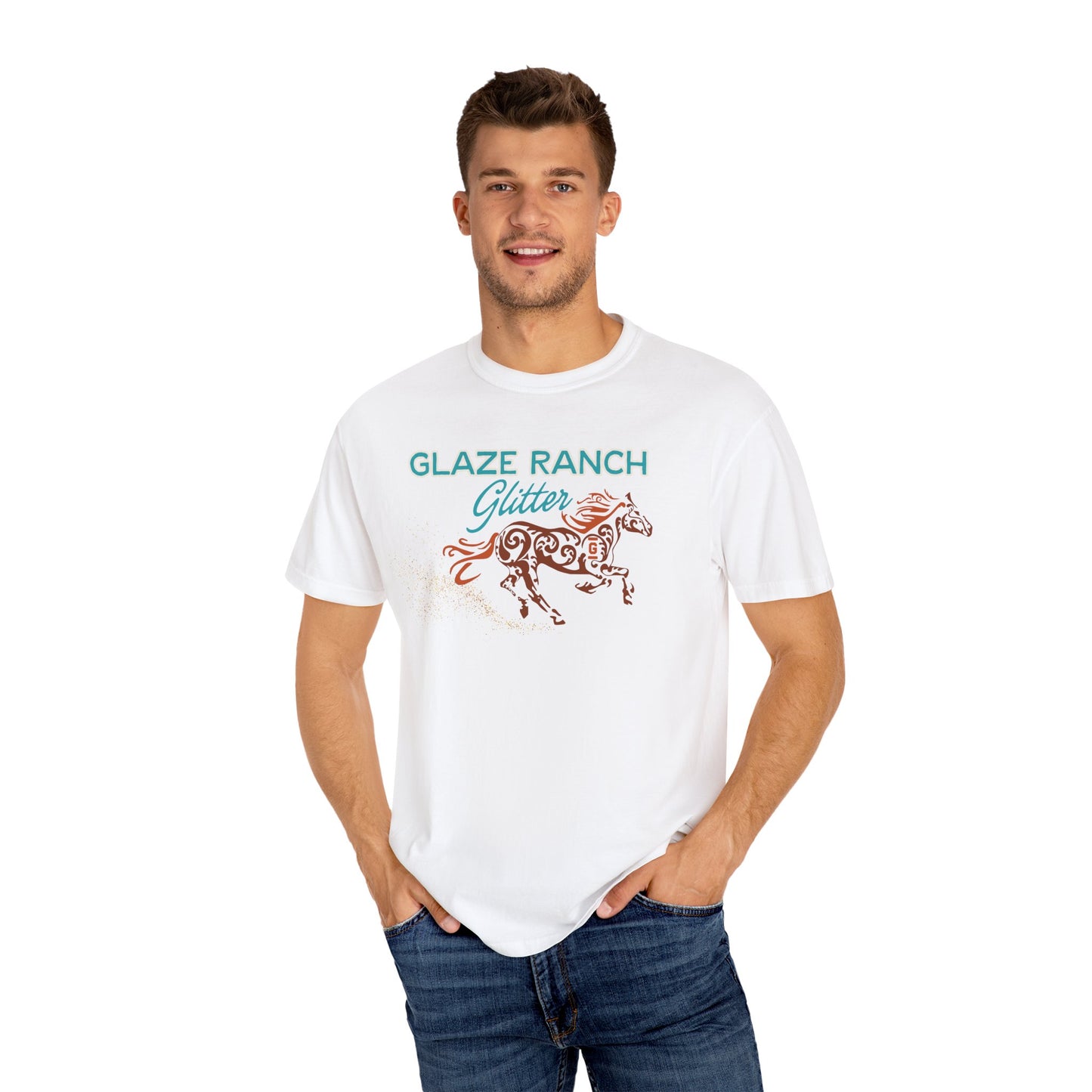 Glaze Ranch Glitter Dust Colored T-shirt