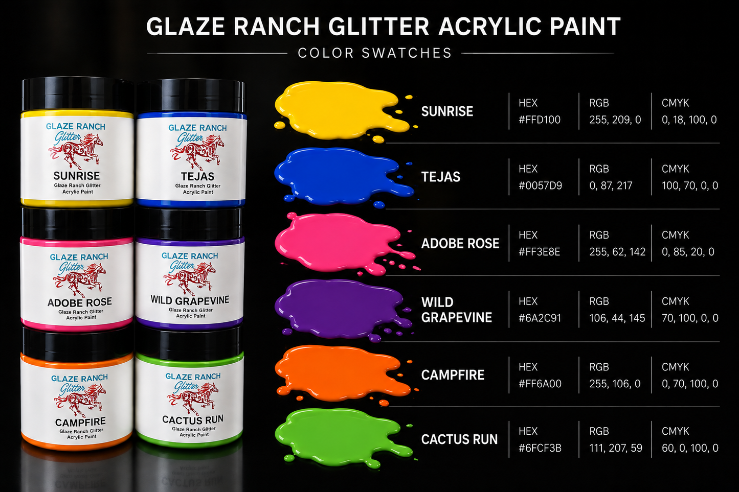 Neon Acrylic Paint bundle