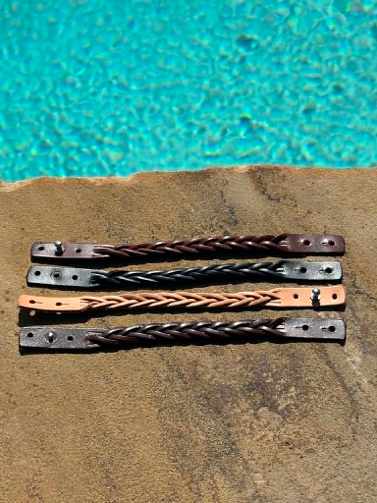 Pranee Braided Leather Bracelet