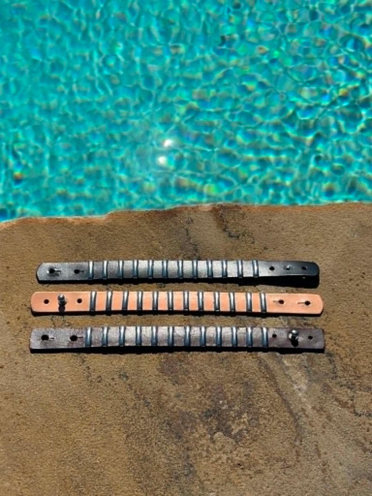 Pranee Metal Accent Leather Bracelet