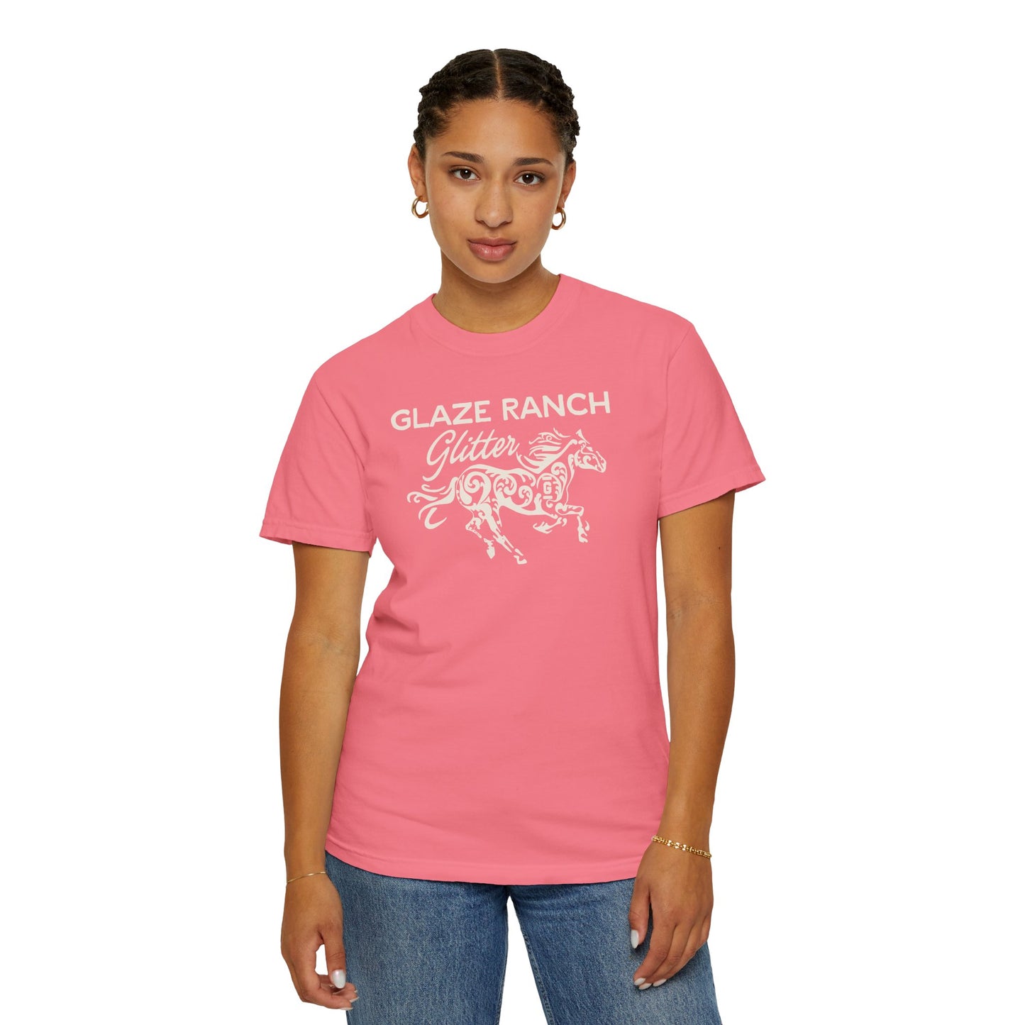 Glaze Ranch Glitter Garment-Dyed Unisex T-shirt