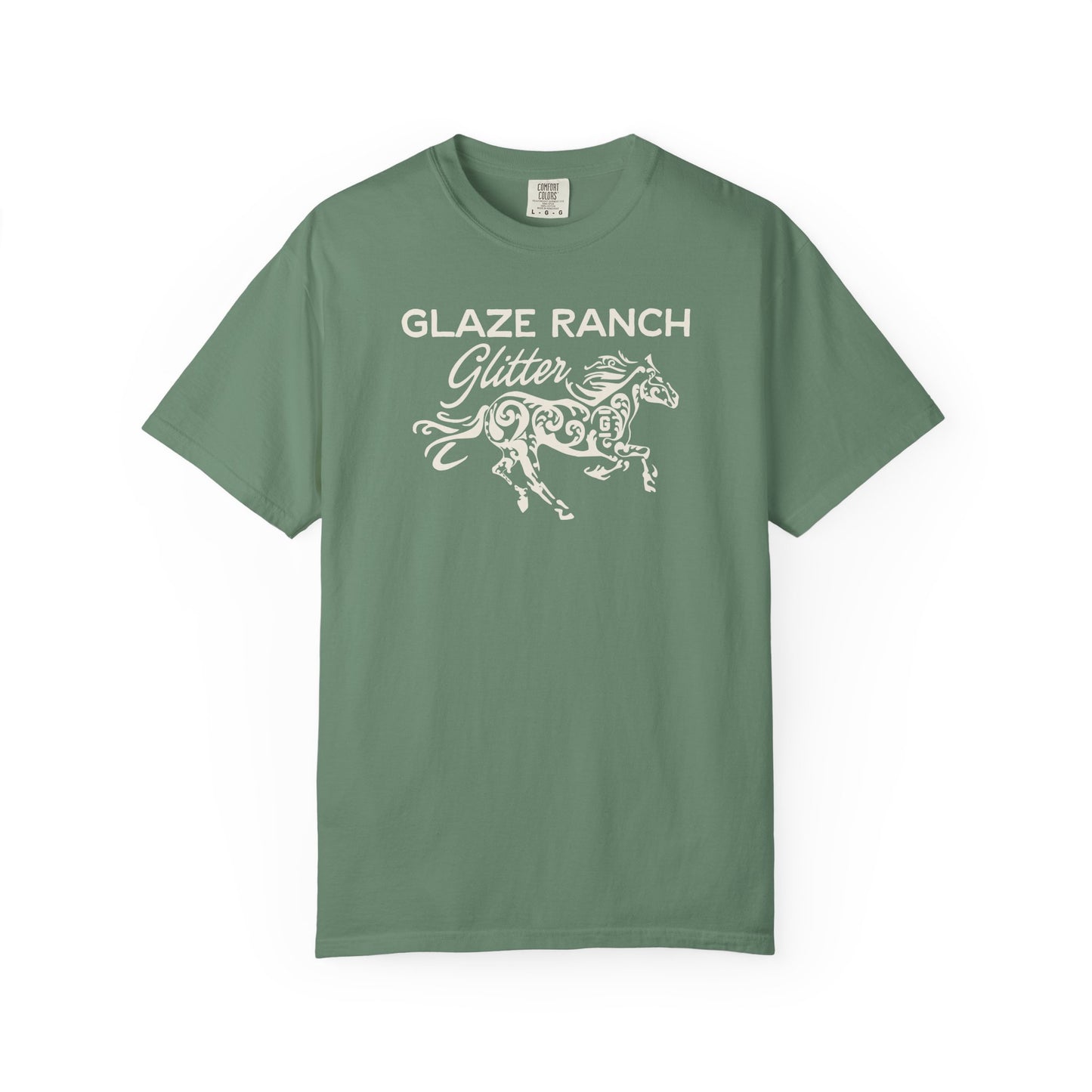 Glaze Ranch Glitter Garment-Dyed Unisex T-shirt