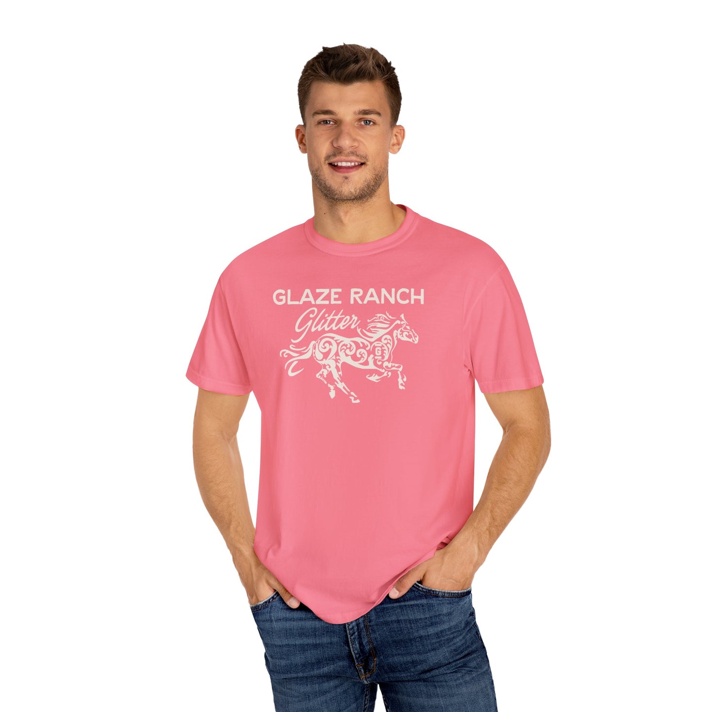 Glaze Ranch Glitter Garment-Dyed Unisex T-shirt