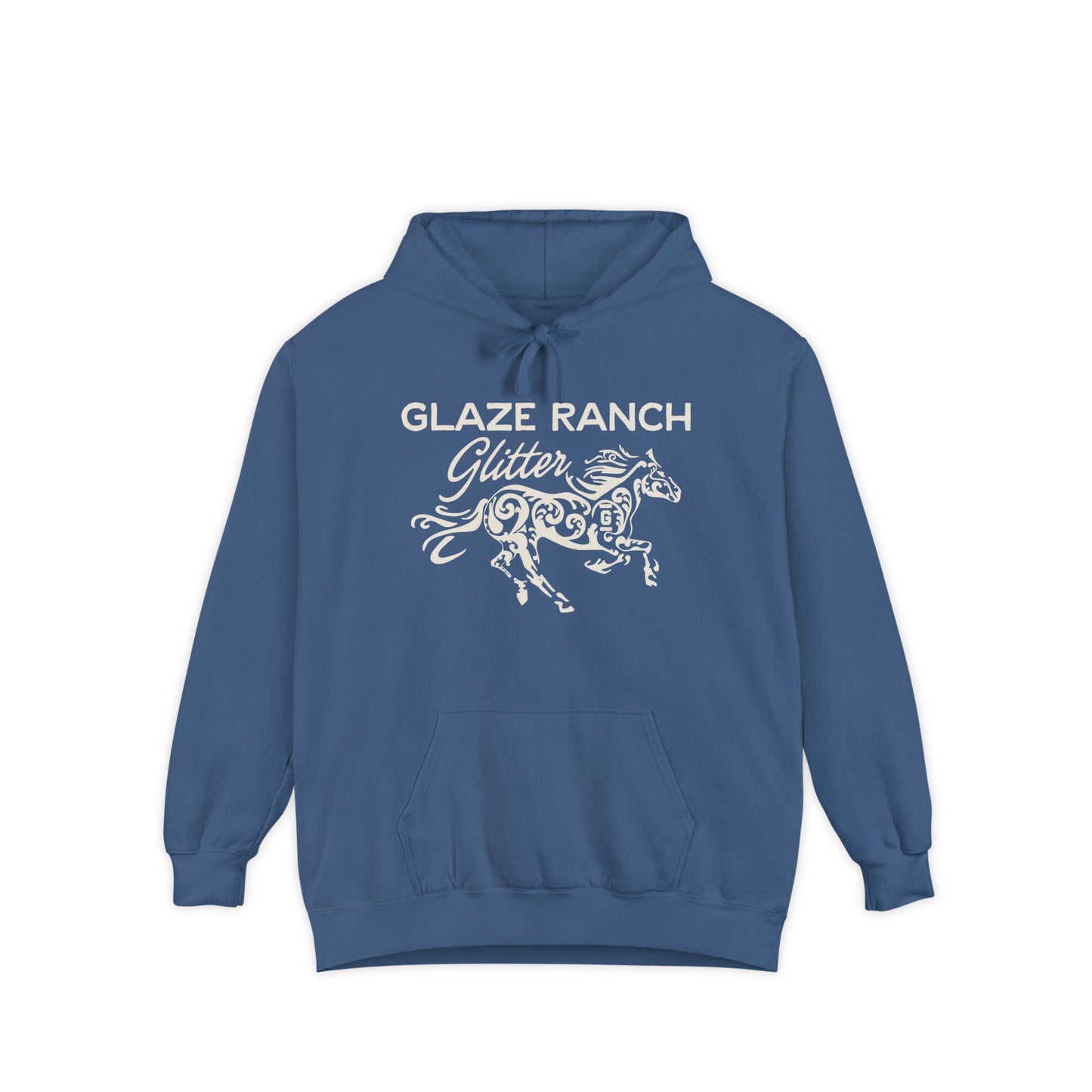 Glaze Ranch Glitter Cozy Unisex Comfort Colors Garment-Dyed Hoodie