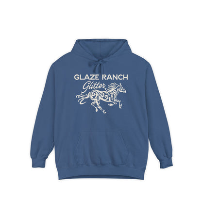 Glaze Ranch Glitter Cozy Unisex Comfort Colors Garment-Dyed Hoodie