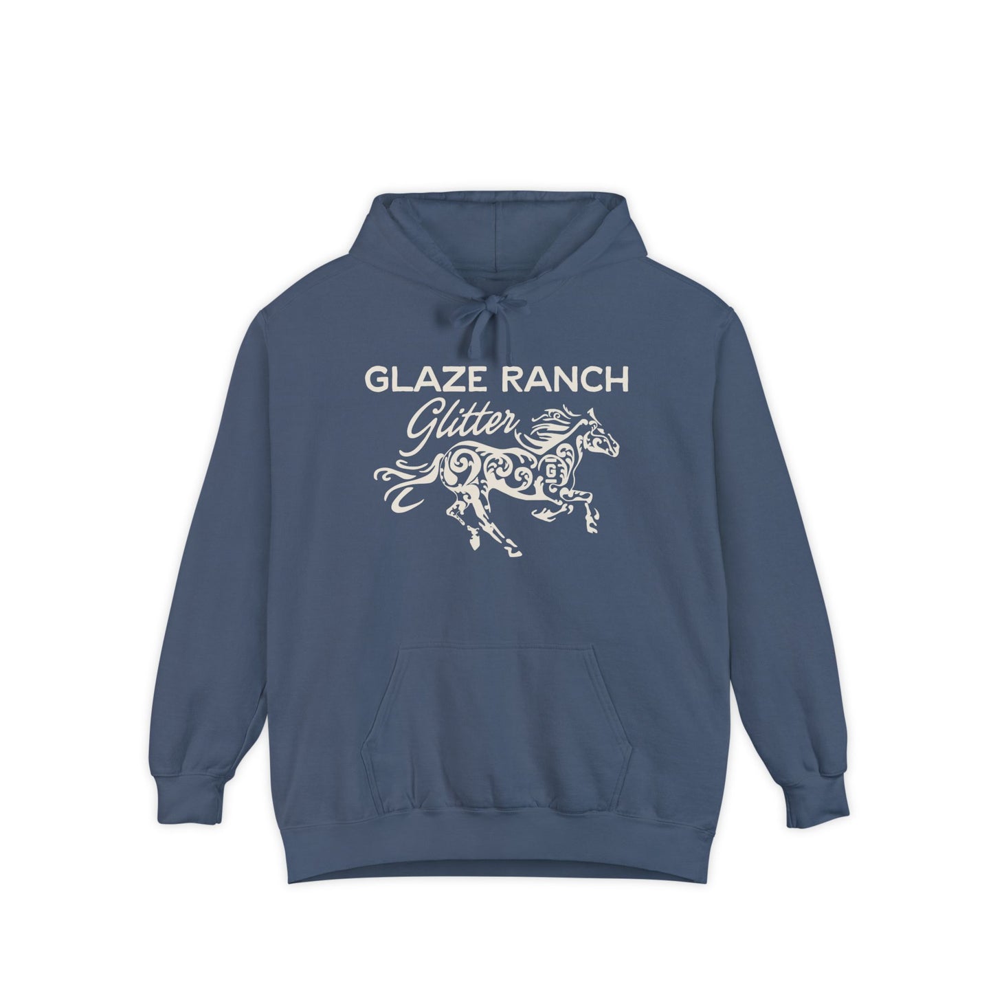 Glaze Ranch Glitter Cozy Unisex Comfort Colors Garment-Dyed Hoodie