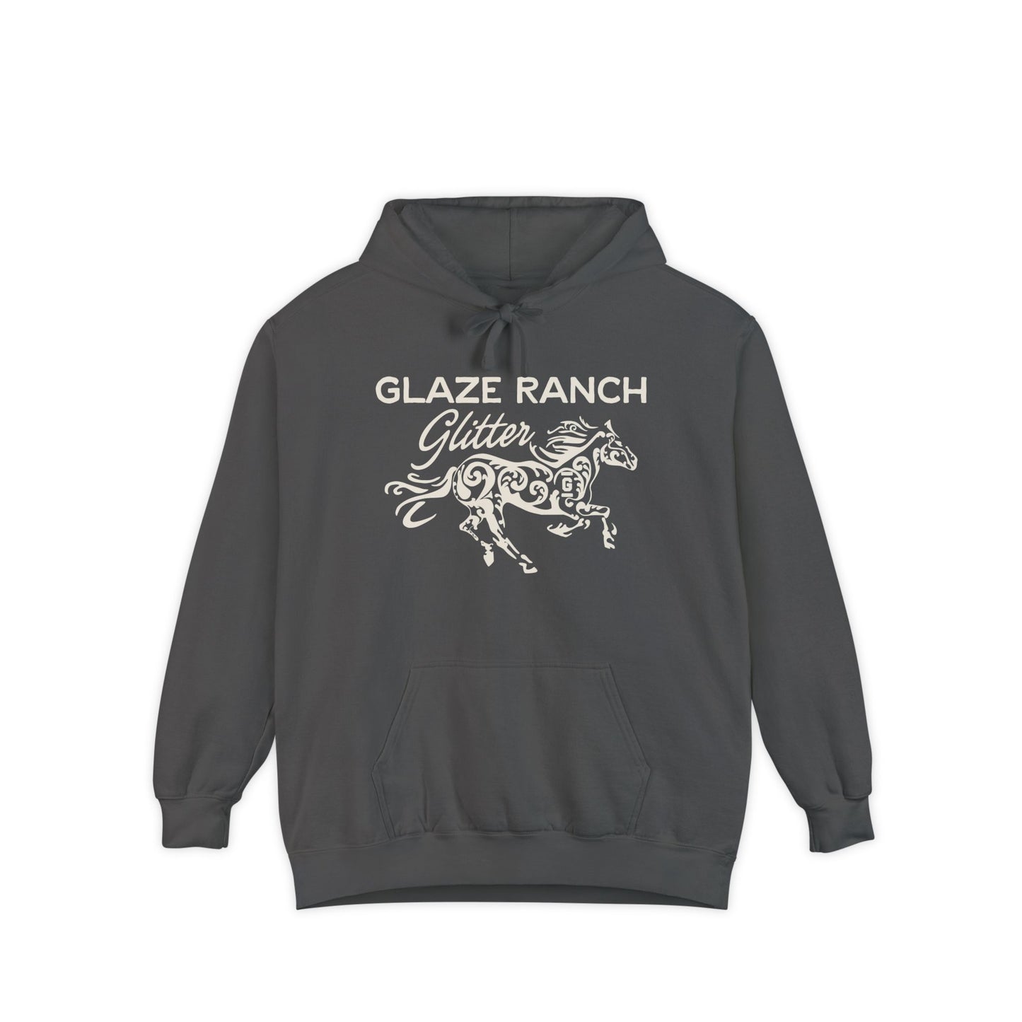 Glaze Ranch Glitter Cozy Unisex Comfort Colors Garment-Dyed Hoodie