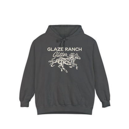 Glaze Ranch Glitter Cozy Unisex Comfort Colors Garment-Dyed Hoodie