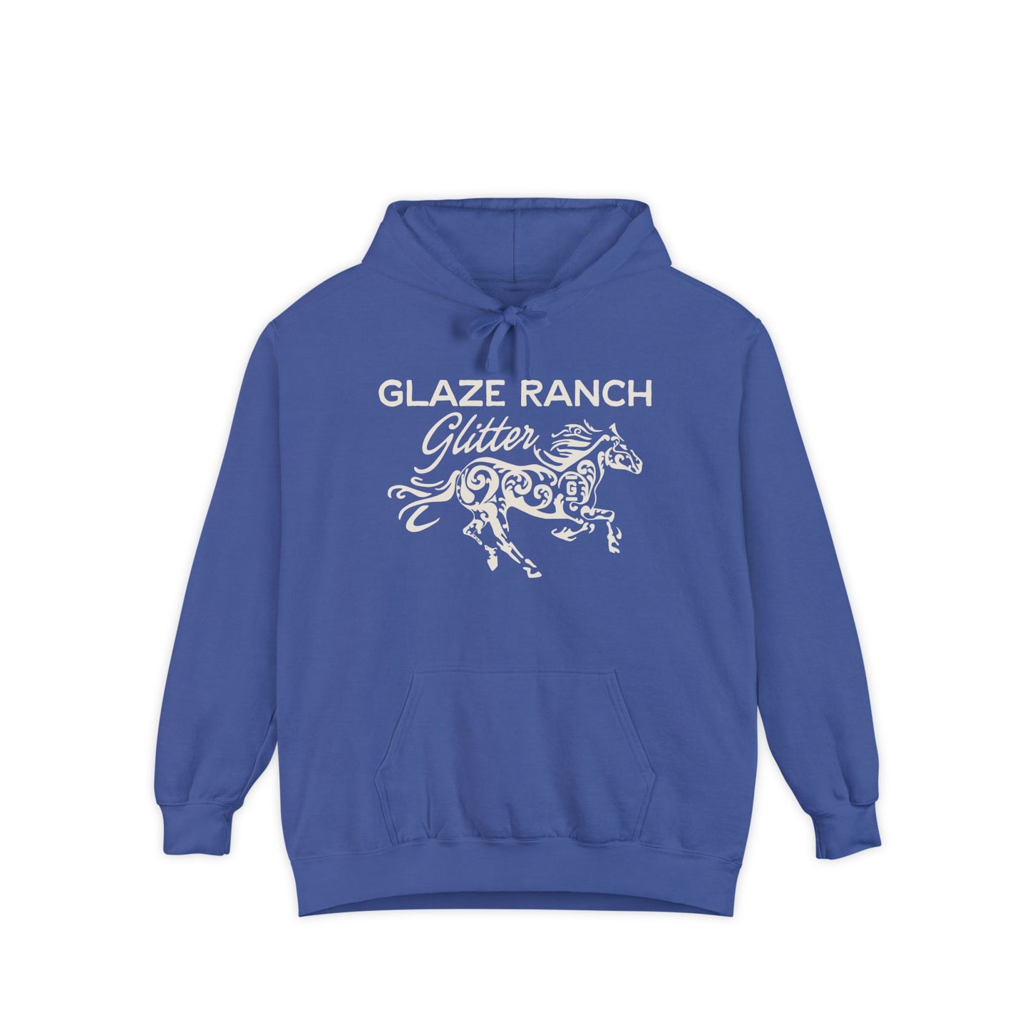 Glaze Ranch Glitter Cozy Unisex Comfort Colors Garment-Dyed Hoodie