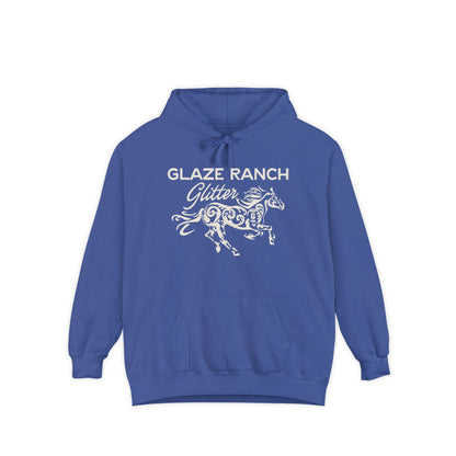 Glaze Ranch Glitter Cozy Unisex Comfort Colors Garment-Dyed Hoodie