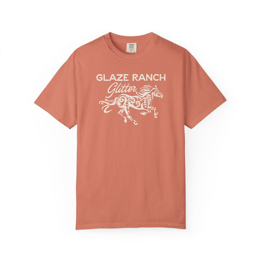 Glaze Ranch Glitter Garment-Dyed Unisex T-shirt