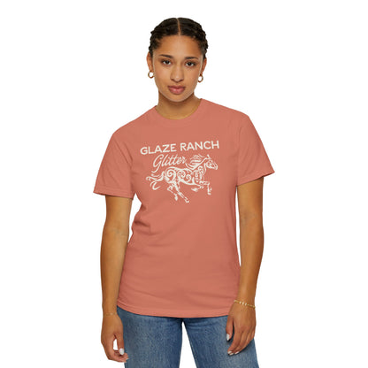 Glaze Ranch Glitter Garment-Dyed Unisex T-shirt