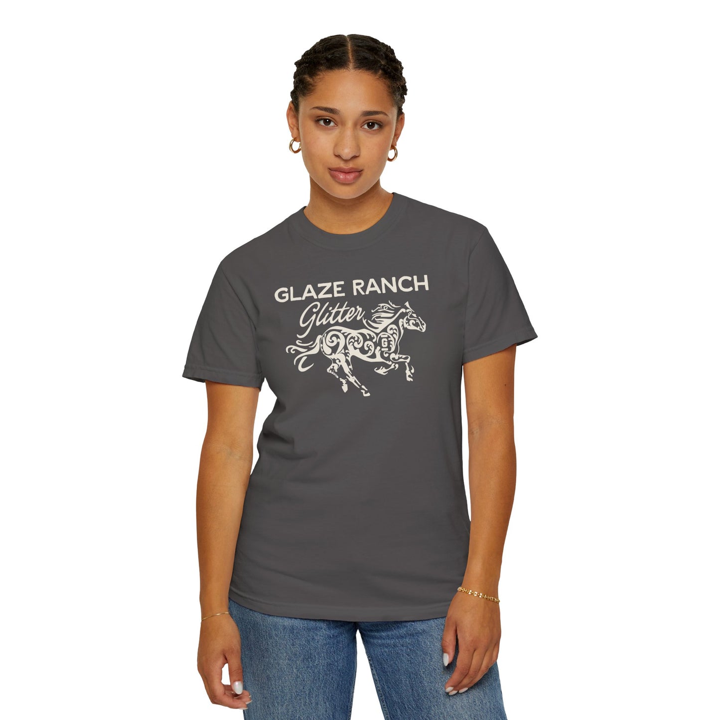 Glaze Ranch Glitter Garment-Dyed Unisex T-shirt