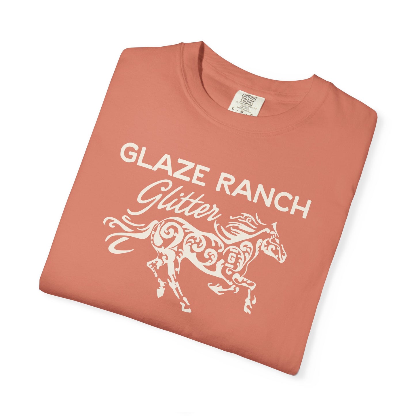 Glaze Ranch Glitter Garment-Dyed Unisex T-shirt