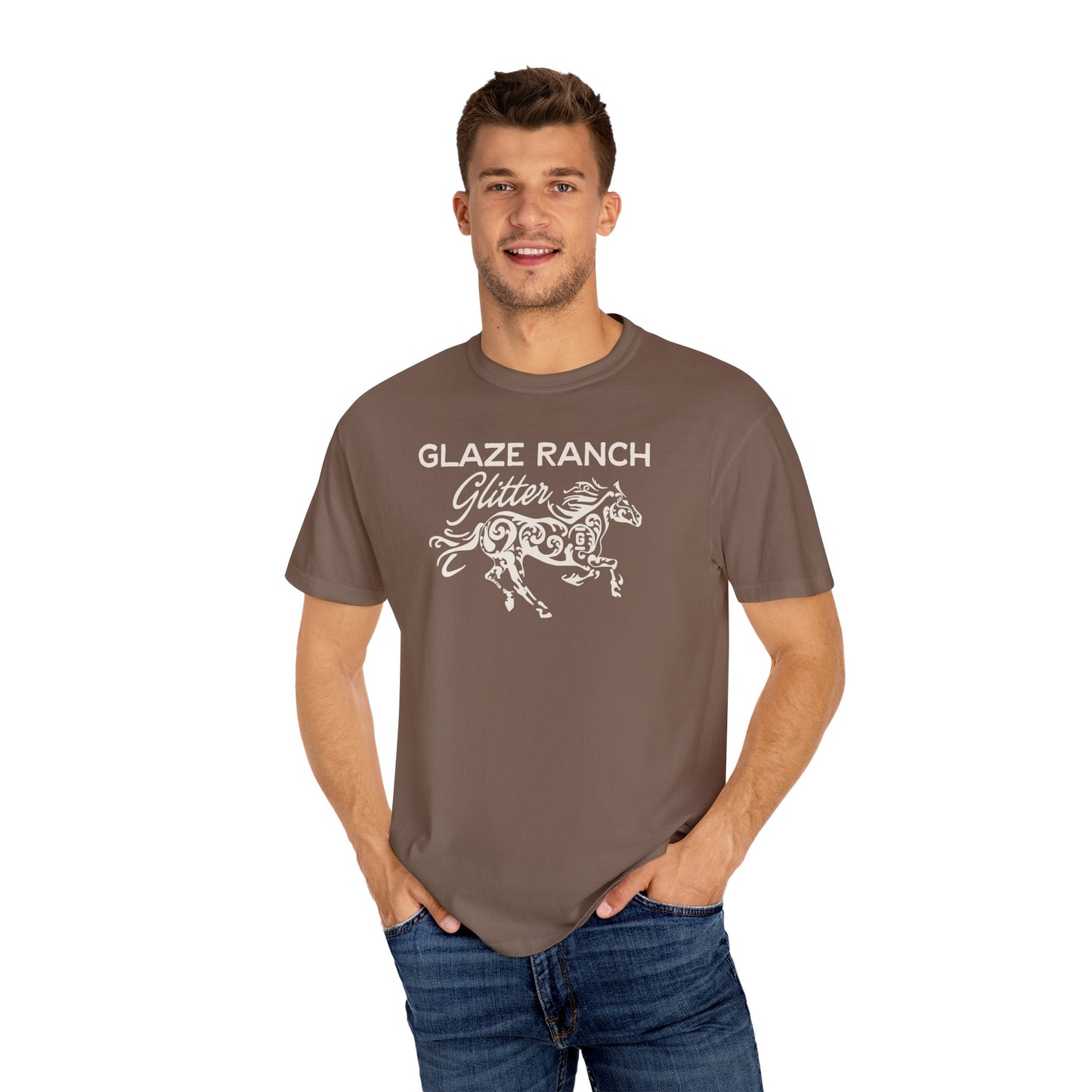 Glaze Ranch Glitter Garment-Dyed Unisex T-shirt