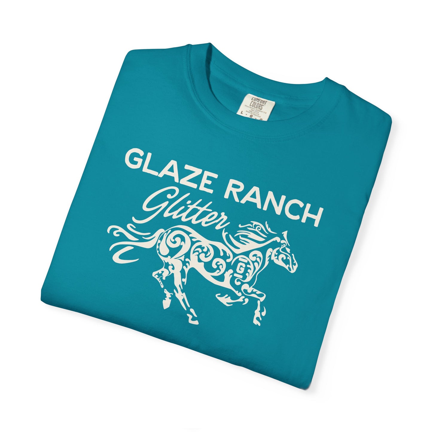 Glaze Ranch Glitter Garment-Dyed Unisex T-shirt