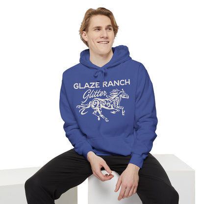 Glaze Ranch Glitter Cozy Unisex Comfort Colors Garment-Dyed Hoodie