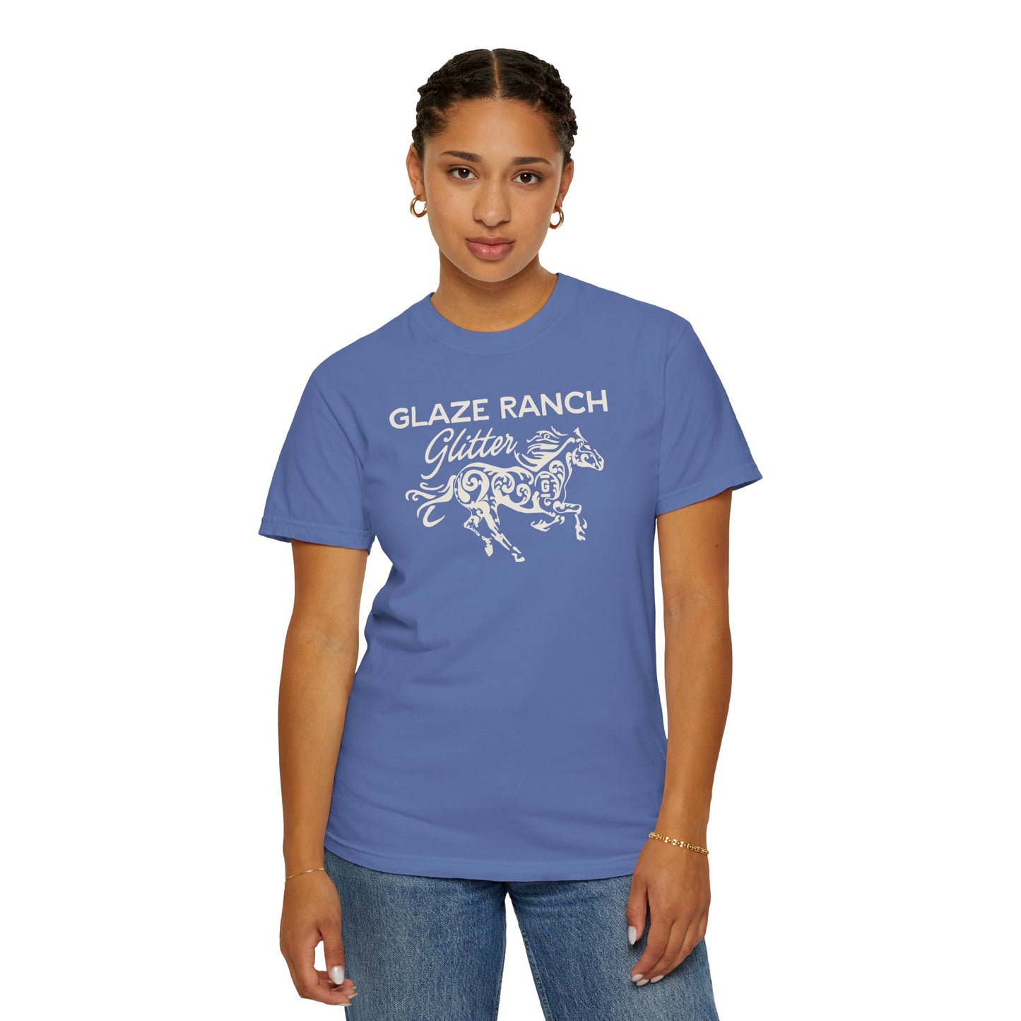 Glaze Ranch Glitter Garment-Dyed Unisex T-shirt