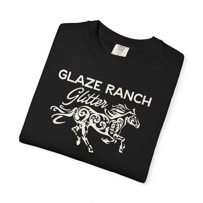 Glaze Ranch Glitter Garment-Dyed Unisex T-shirt