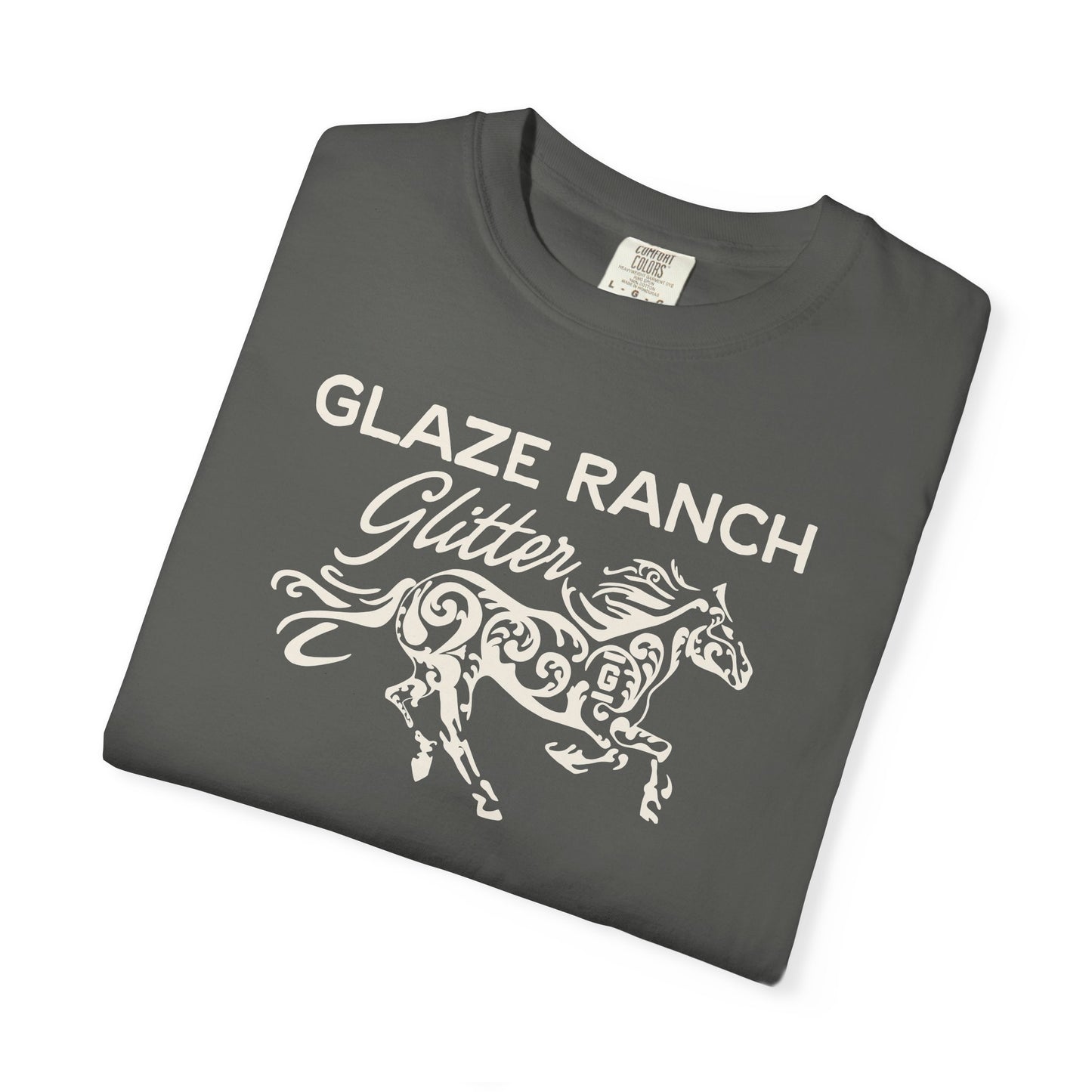 Glaze Ranch Glitter Garment-Dyed Unisex T-shirt