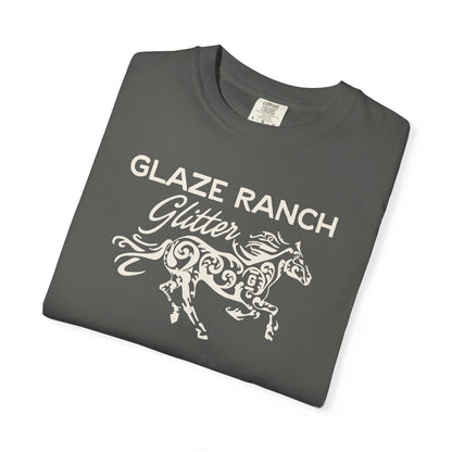 Glaze Ranch Glitter Garment-Dyed Unisex T-shirt
