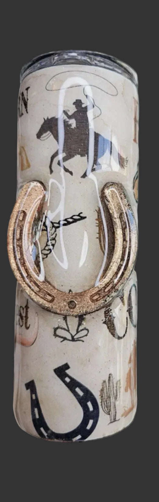 3D Horseshoe 20 oz. Tumbler