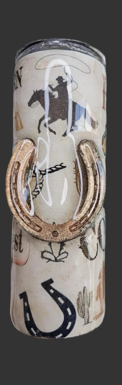 3D Horseshoe 20 oz. Tumbler