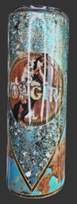Turquoise Vintage Cowgirl 20 oz. Tumbler
