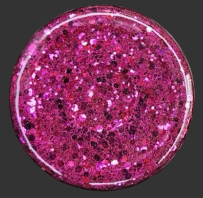 Dark Pink Glitter Floral 20 oz. Tumbler