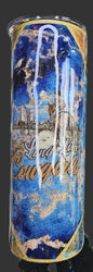Vintage Royal Blue Long Live Cowgirls 20 oz. Tumbler
