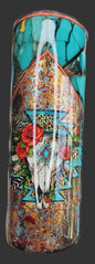 Southwestern Turquoise Skull Tumbler