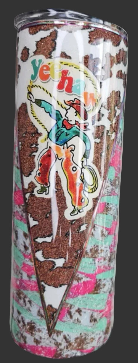 Vintage Yeehaw 20 oz. tumbler