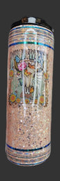 Wild West Peach Glitter 20 oz. Tumbler