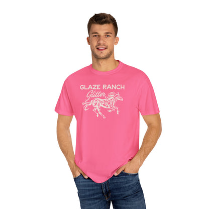 Glaze Ranch Glitter Garment-Dyed Unisex T-shirt