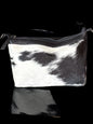 Black Leather crossbody purse