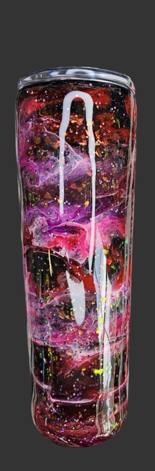 Pink Ink Glitter 30 oz tumbler