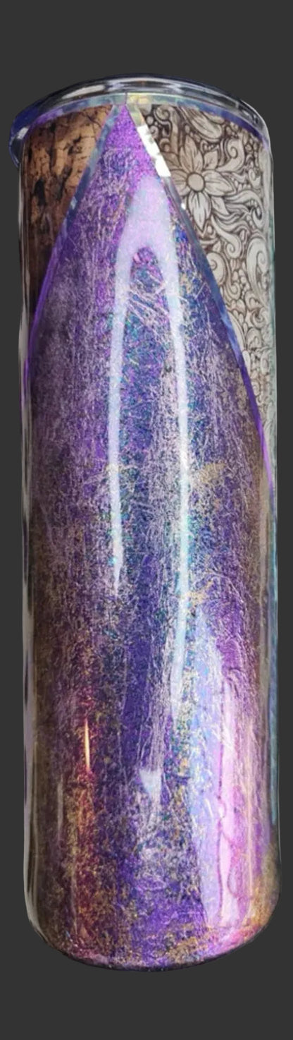 Purple Western Skull 30 oz.