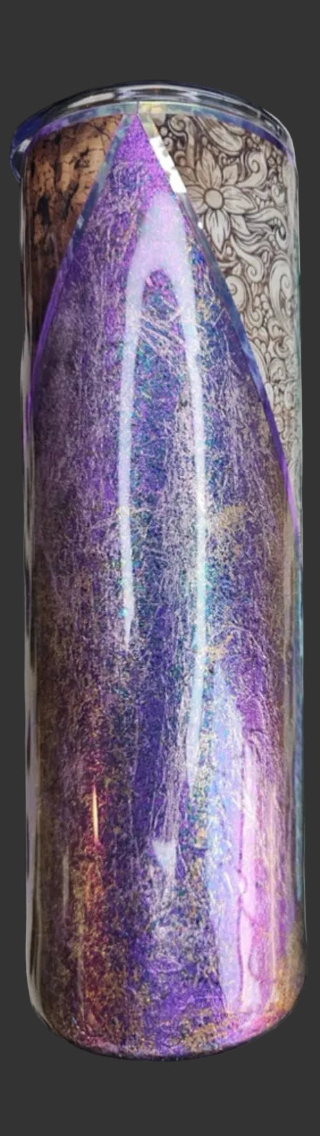 Purple Western Skull 30 oz.
