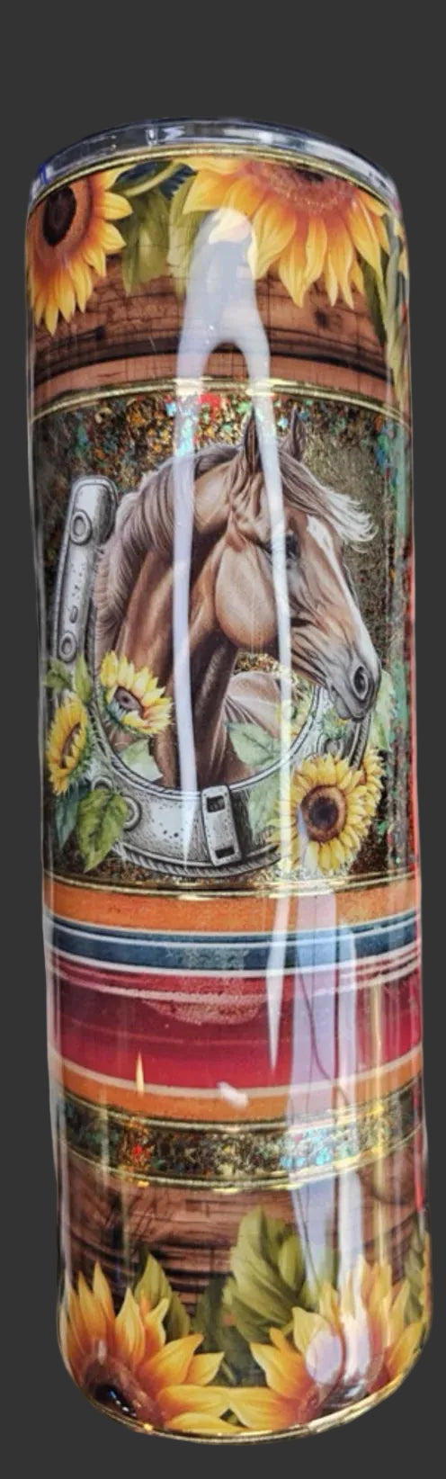 Sunflower Horse Serape 30 oz. tumbler