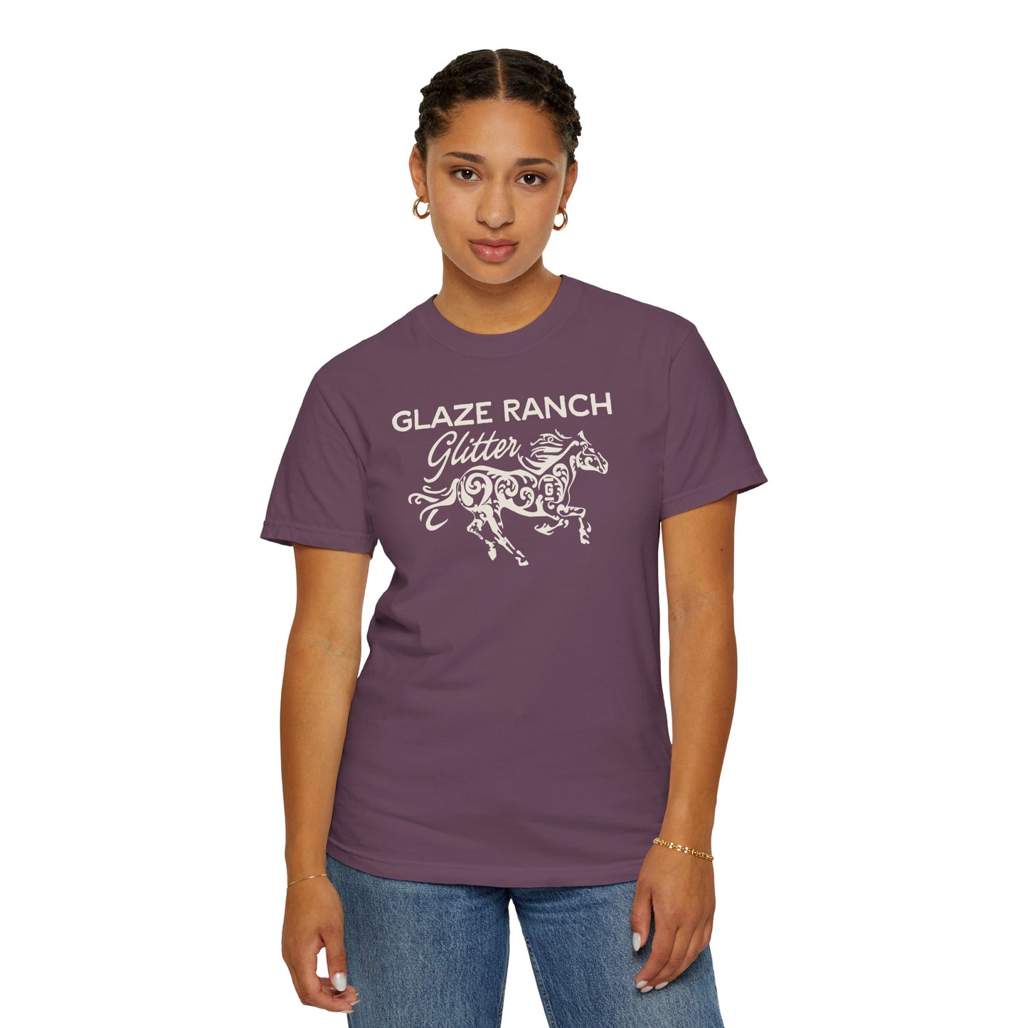 Glaze Ranch Glitter Garment-Dyed Unisex T-shirt