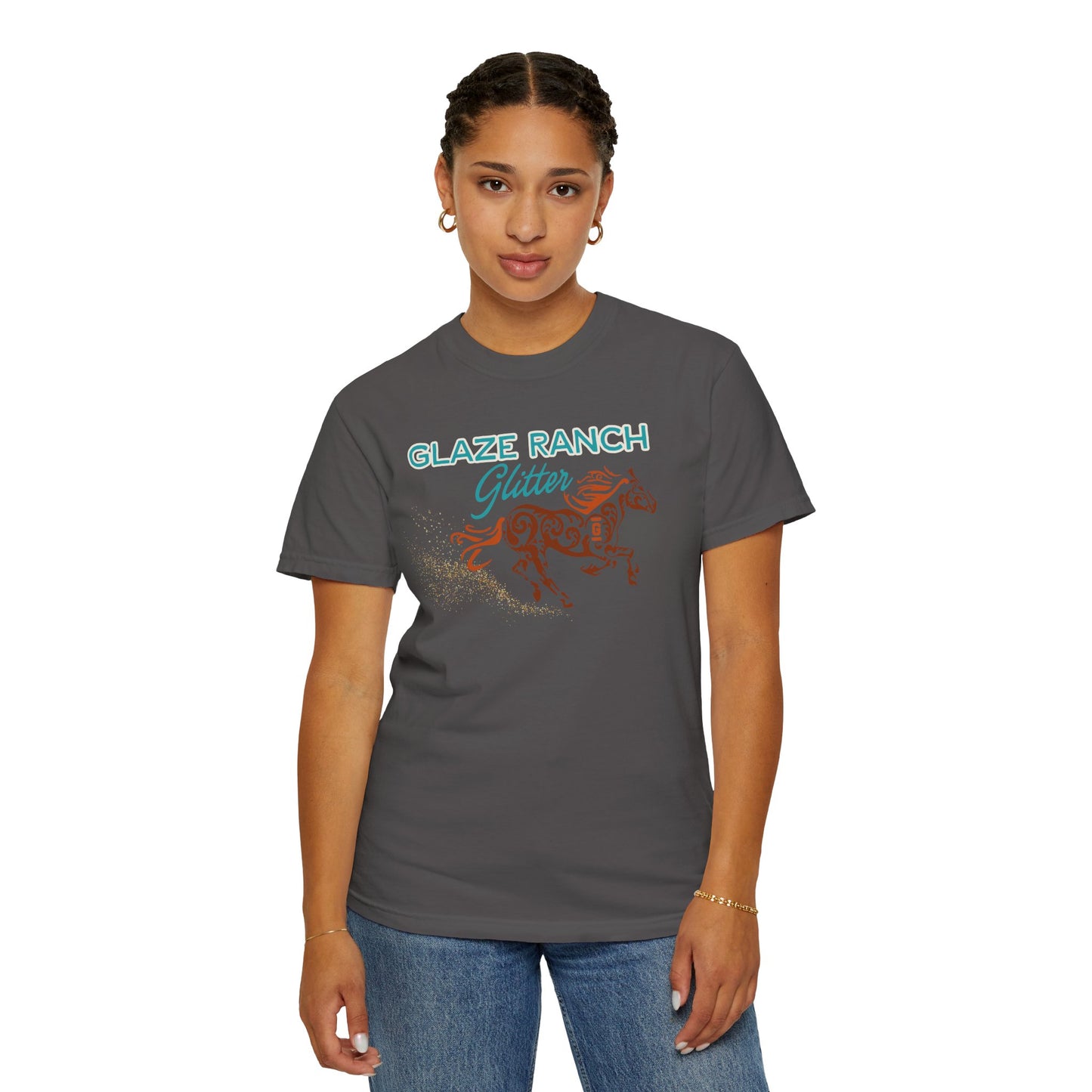 Glaze Ranch Glitter Dust Colored T-shirt
