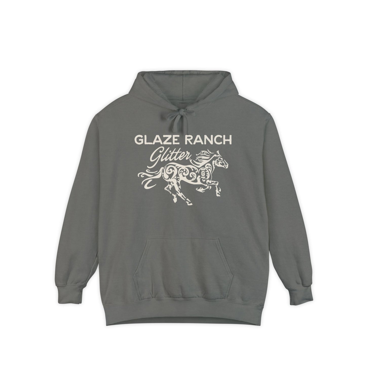 Glaze Ranch Glitter Cozy Unisex Comfort Colors Garment-Dyed Hoodie