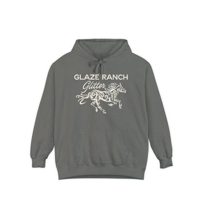 Glaze Ranch Glitter Cozy Unisex Comfort Colors Garment-Dyed Hoodie