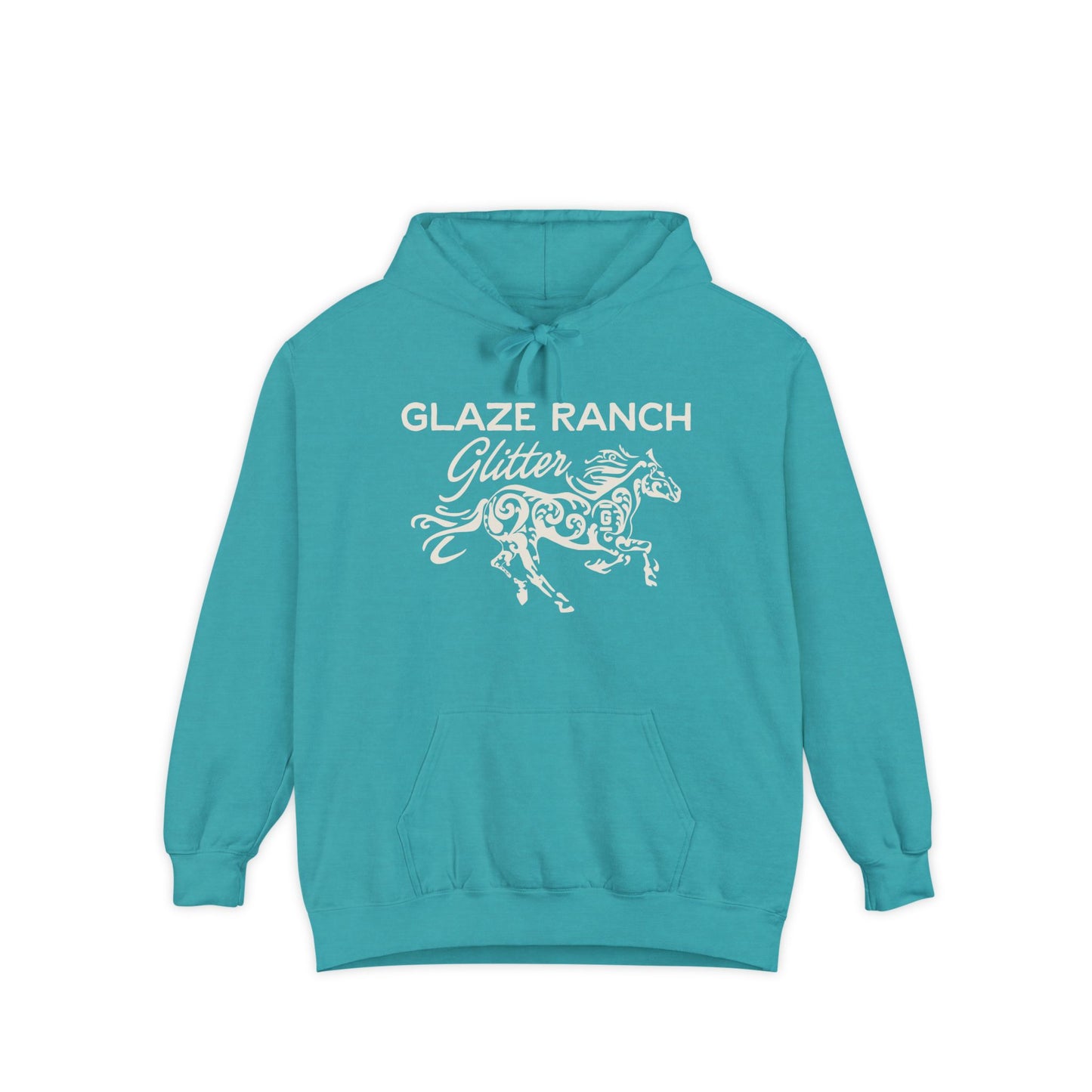 Glaze Ranch Glitter Cozy Unisex Comfort Colors Garment-Dyed Hoodie