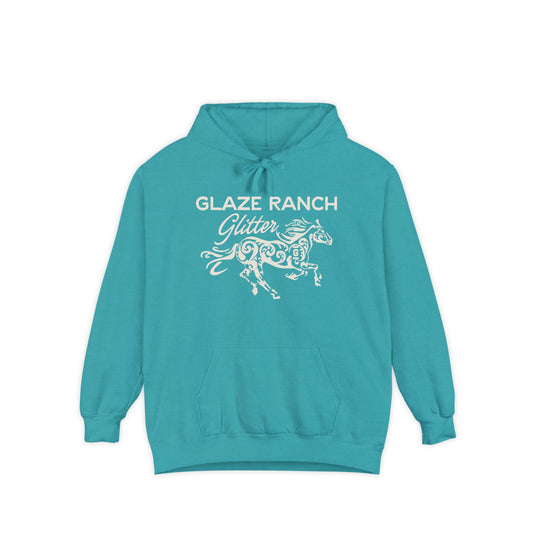 Glaze Ranch Glitter Cozy Unisex Comfort Colors Garment-Dyed Hoodie