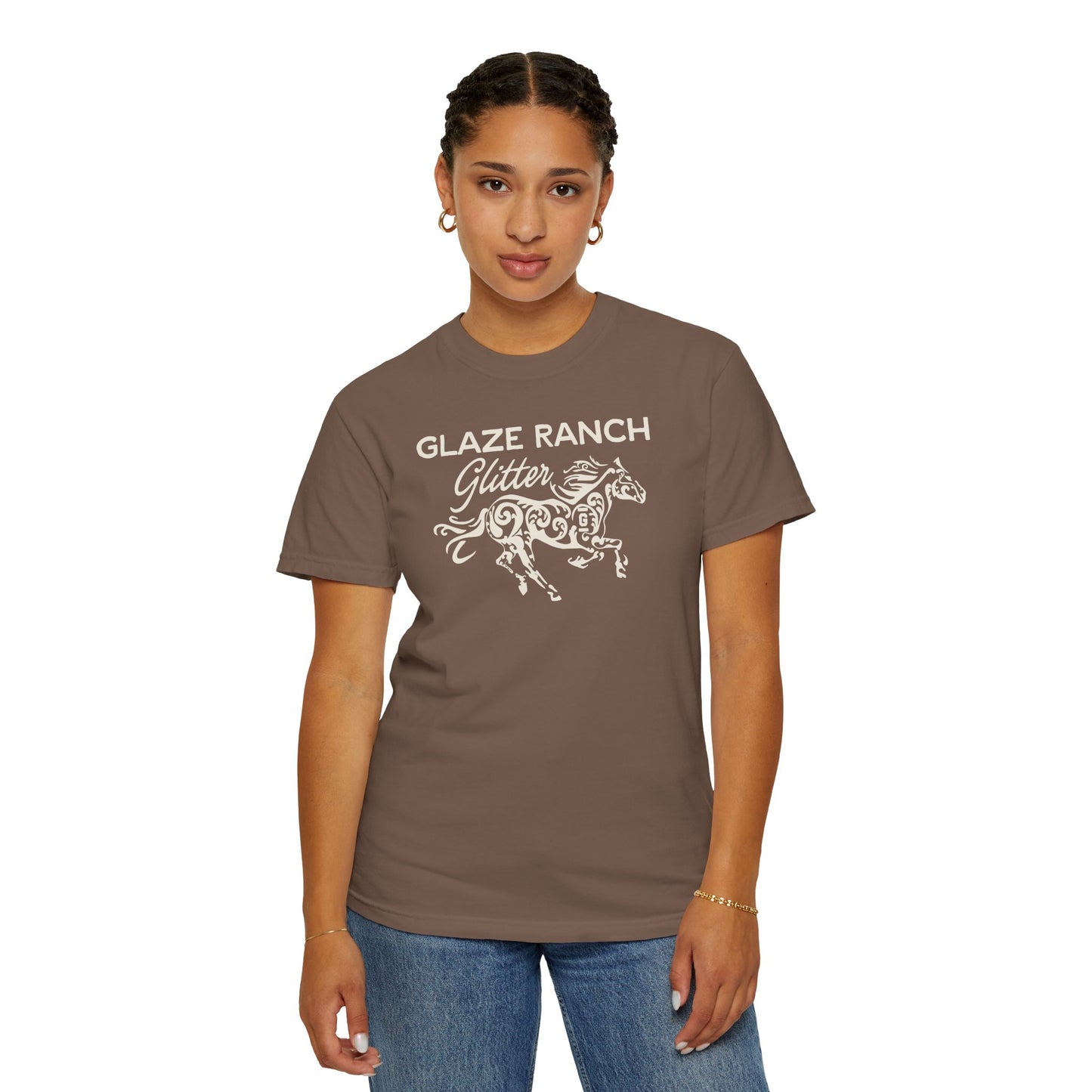 Glaze Ranch Glitter Garment-Dyed Unisex T-shirt