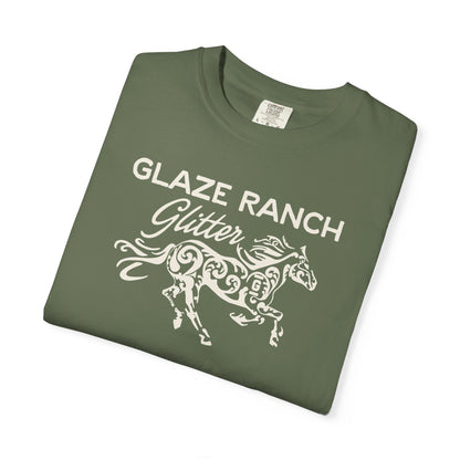 Glaze Ranch Glitter Garment-Dyed Unisex T-shirt